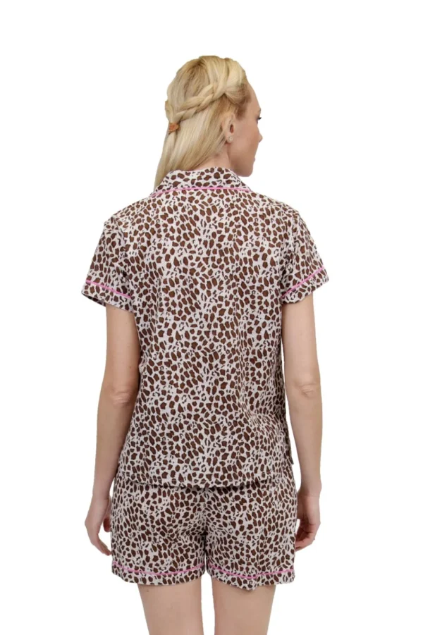 La Cera™ Cheetah Print Plus Size Pajamas Hot