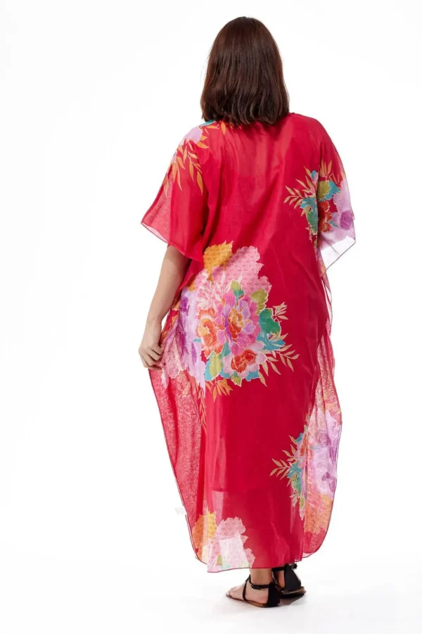 La Cera™ 100% Cotton Border Print Caftan Cheap