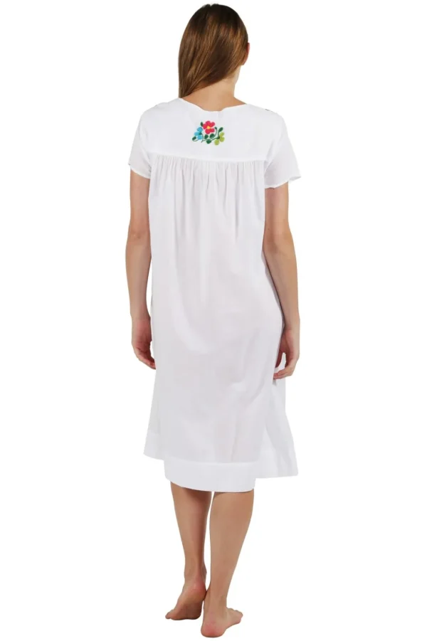 La Cera™ 100% Cotton Cap Sleeve Embroidered Dress Store