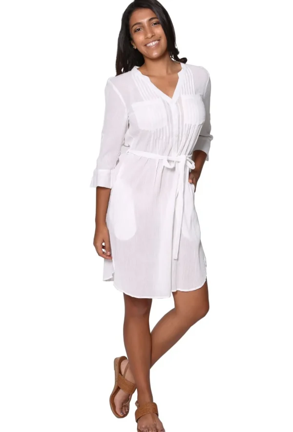 La Cera™ 100% Cotton Gauze Cover Up Clearance