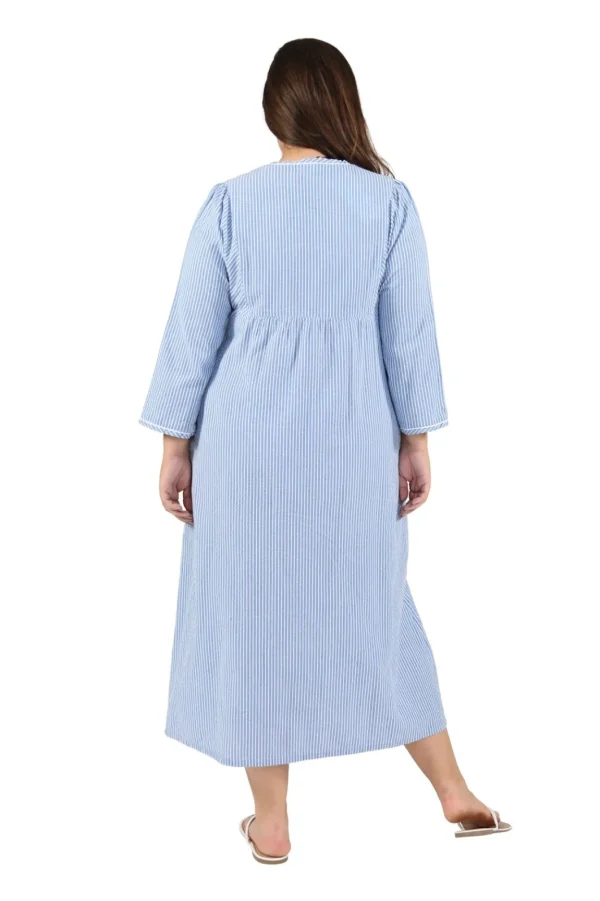 La Cera™ 100% Cotton Plus Size Zip Front Robe Sale