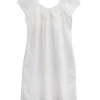 La Cera™ La Cera 100% Cotton Embroidered Sweetheart Chemise - Plus Size Cheap