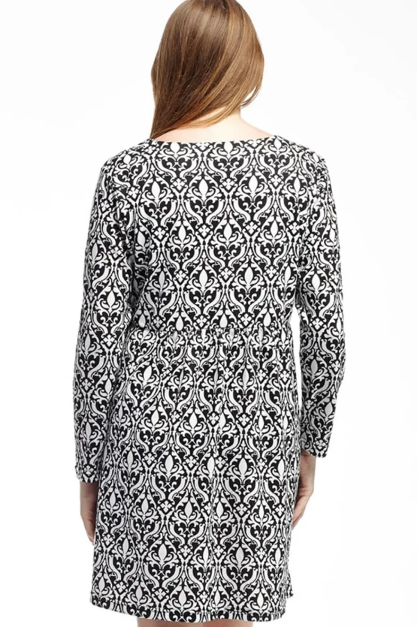 La Cera™ La Cera Baroque Print Pullover Tunic Top New