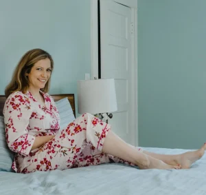 La Cera™ La Cera Cherry Blossom 3/4 Sleeve Cotton Pajama Set Discount