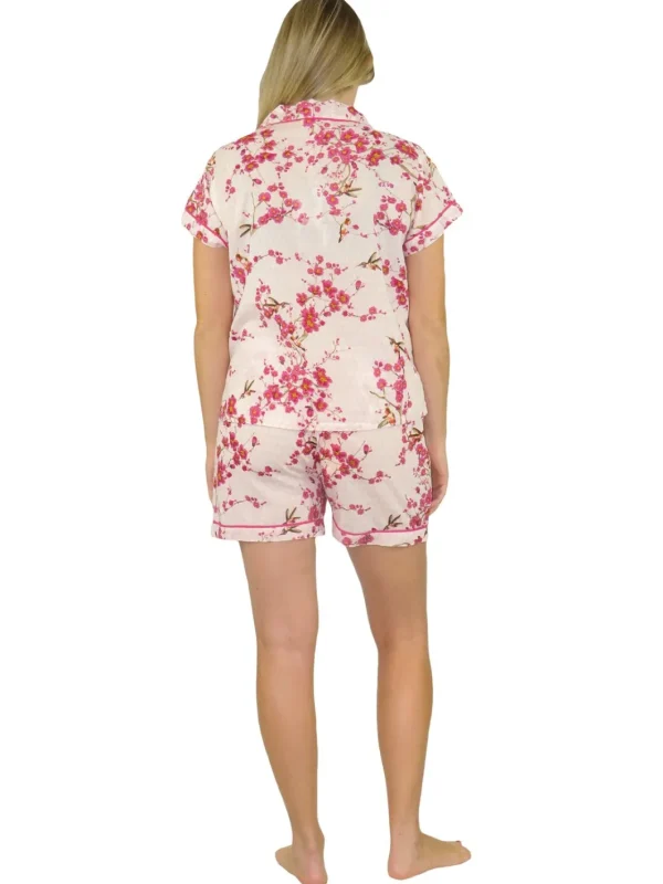 La Cera™ La Cera Cherry Blossom Boxer Pajama Set Shop