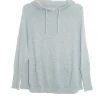 La Cera™ La Cera Drawstring Hooded Pullover Sweater - Plus Size Heather Grey Discount