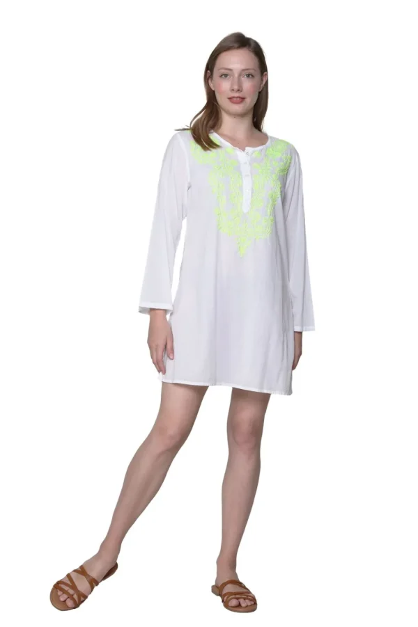 La Cera™ La Cera Embroidered Cover Up New