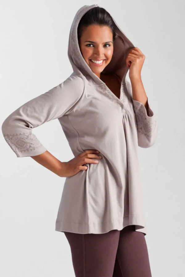 La Cera™ La Cera Embroidered Hooded Tunic Shop