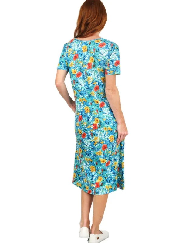 La Cera™ La Cera Floral Printed A-Line Dress Store