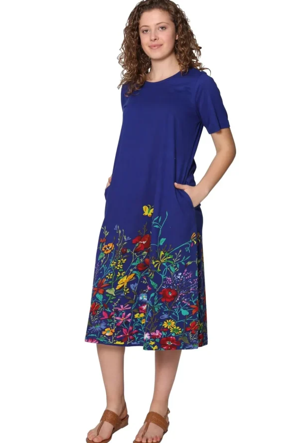 La Cera™ La Cera Floral Printed Short Sleeve Dress - Plus Size Flash Sale