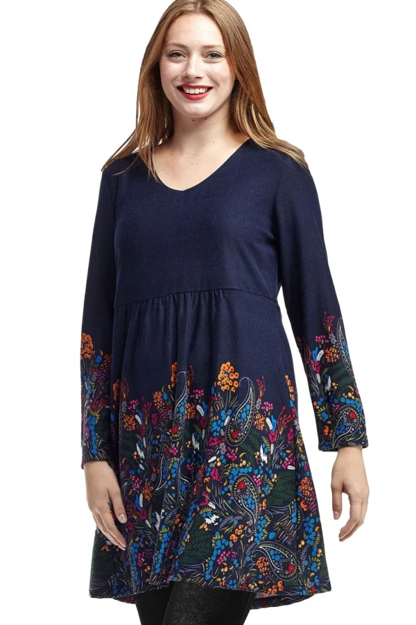 La Cera™ La Cera Floral Pullover Tunic Top Discount