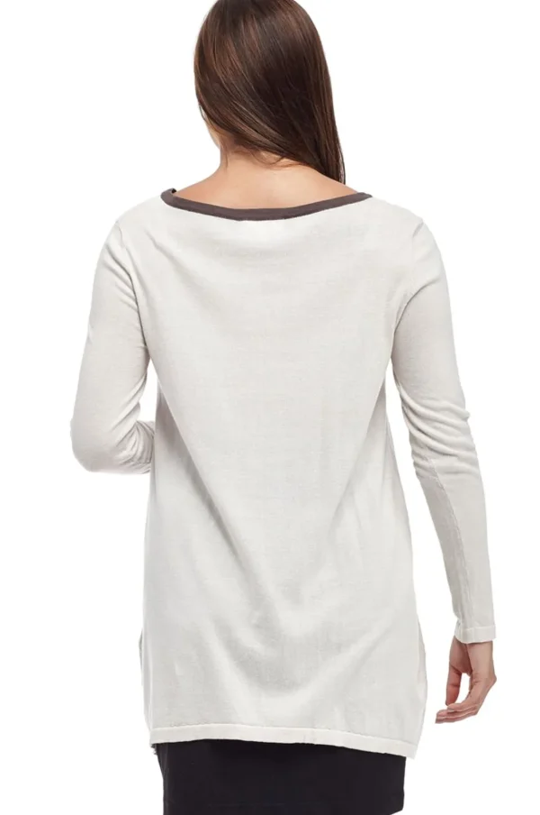 La Cera™ La Cera Hi-Lo Crew Neck Sweater Top - Plus Size New