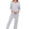 La Cera™ La Cera Knit Floral Pajama Set Best