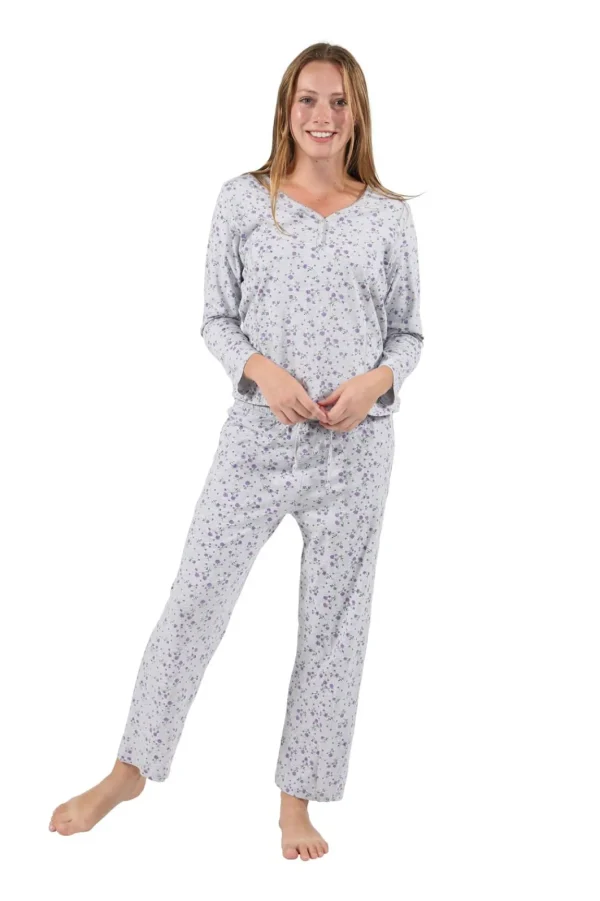 La Cera™ La Cera Knit Floral Pajama Set Best