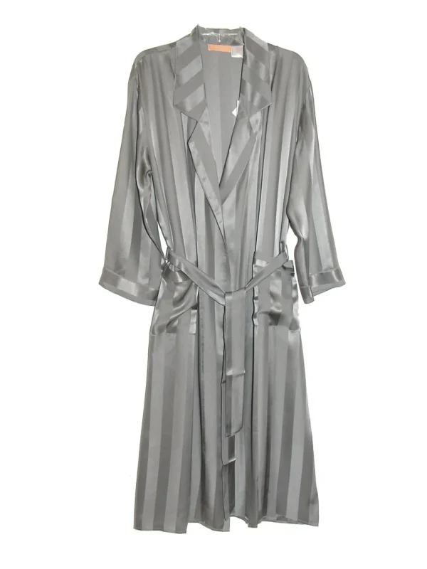 La Cera™ La Cera Long Silk Robe Fashion