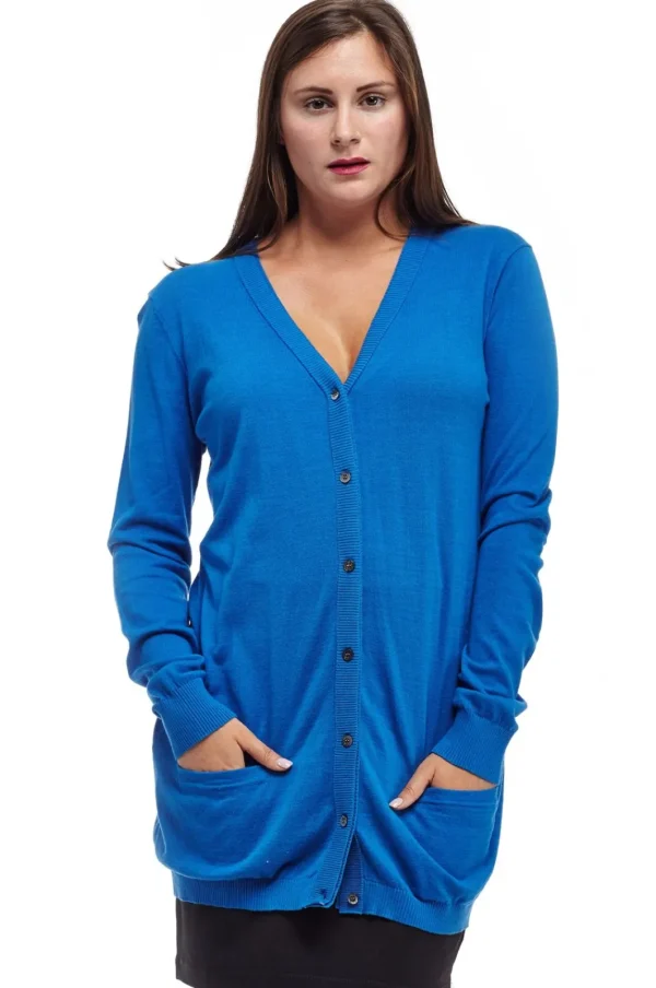 La Cera™ La Cera Long Sleeve Boyfriend Cardigan - Plus Size Discount