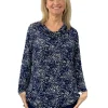 La Cera™ La Cera Lucerne Floral Cowl Neck Top Shop