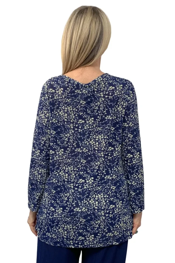 La Cera™ La Cera Lucerne Floral Cowl Neck Top Shop