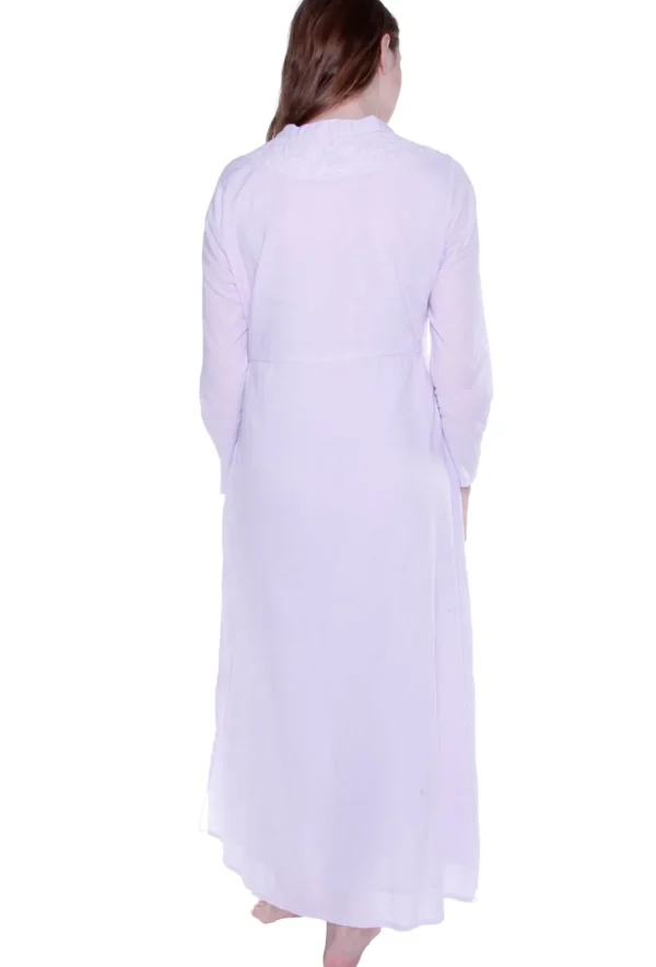 La Cera™ La Cera Notch V-Neck Embroidered Caftan Hot