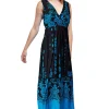 La Cera™ La Cera Paisley Border Print Sleeveless Printed Maxi Dress Cheap