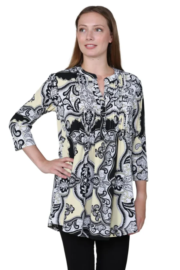 La Cera™ La Cera Park Paisley Print Tunic Online