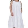 La Cera™ La Cera Plus Size Embroidered Sleeveless Pinafore Gown Shop