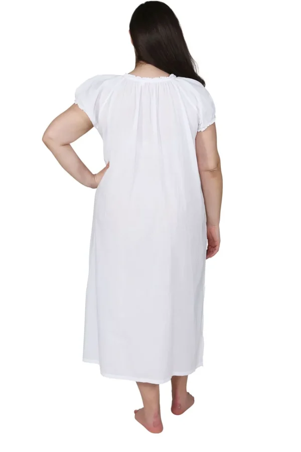 La Cera™ La Cera Plus Size Puff Sleeve Peasant Neckline Gown Discount