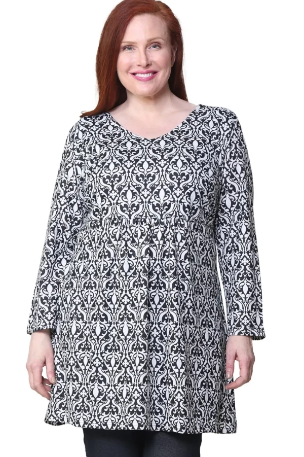 La Cera™ La Cera Plus Size Pullover Tunic Top Best Sale