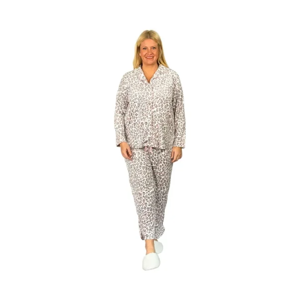 La Cera™ La Cera Plus Size Sheered Minky Fleece Pj Set Store