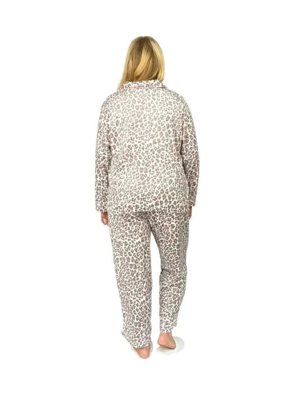 La Cera™ La Cera Plus Size Sheered Minky Fleece Pj Set Store