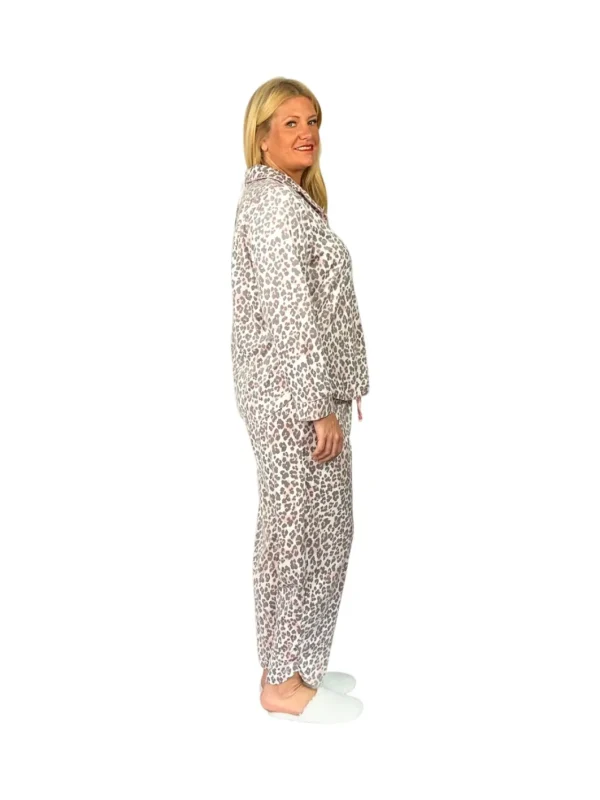 La Cera™ La Cera Plus Size Sheered Minky Fleece Pj Set Store