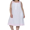 La Cera™ La Cera Plus Size Sleeveless Gown With Contrast Embroidery Best Sale