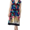 La Cera™ La Cera Print Cross-Over Front Dress Multi Best