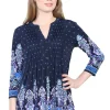 La Cera™ La Cera Renaissance Paisley Print Tunic Clearance