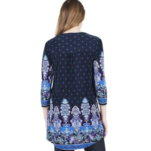 La Cera™ La Cera Renaissance Paisley Print Tunic Clearance