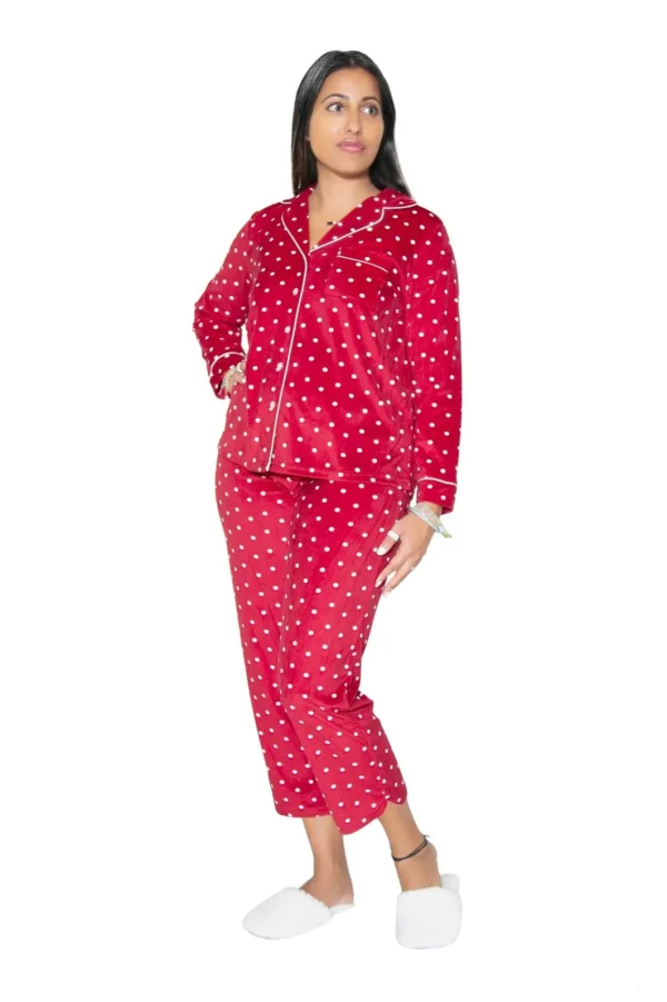 La Cera™ La Cera Sheered Minky Fleece Pj Set Store