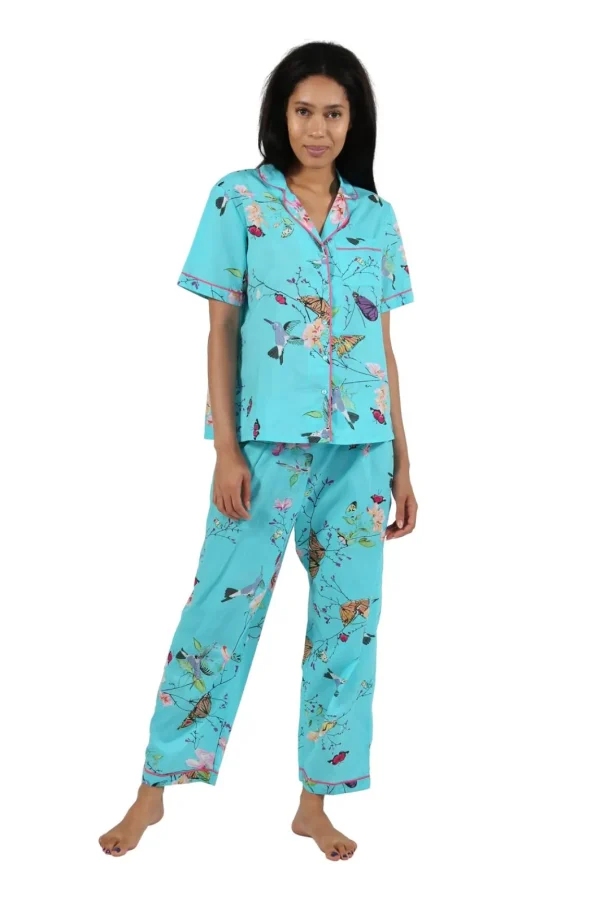 La Cera™ La Cera Short Sleeve Floral Pajama Set Discount