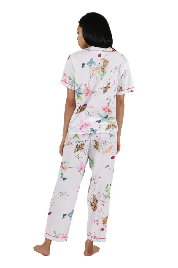 La Cera™ La Cera Short Sleeve Floral Pajama Set Discount