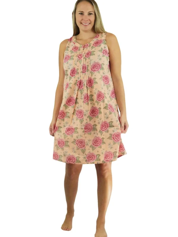 La Cera™ La Cera Sleeveless Floral Print Chemise Shop