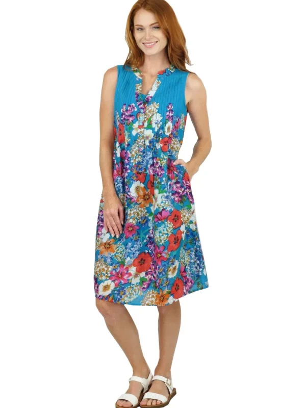 La Cera™ La Cera Sleeveless Short Floral Sundress Discount