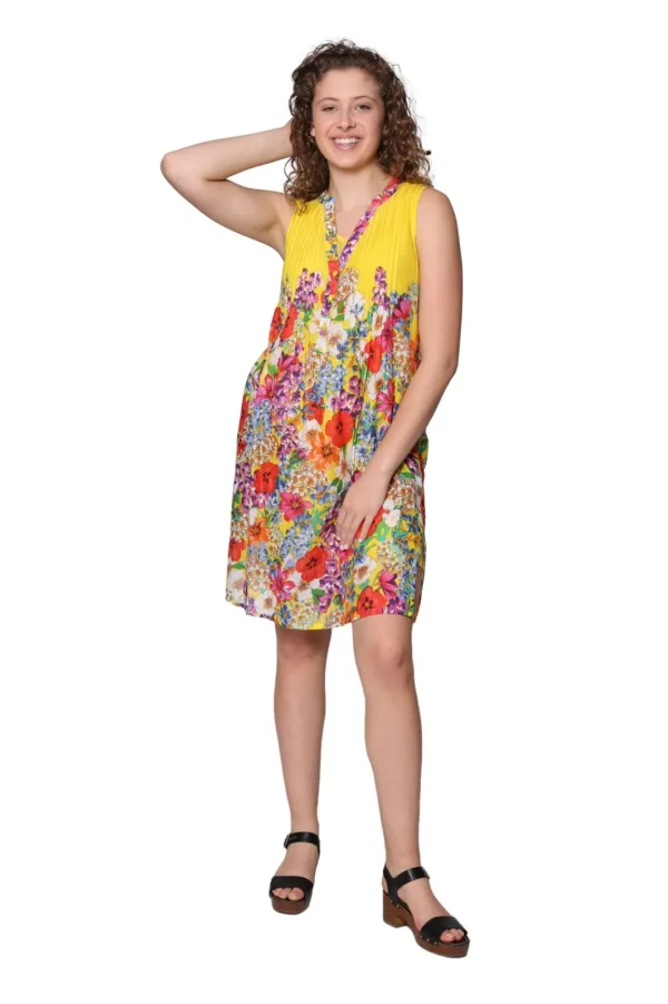 La Cera™ La Cera Sleeveless Short Floral Sundress Discount