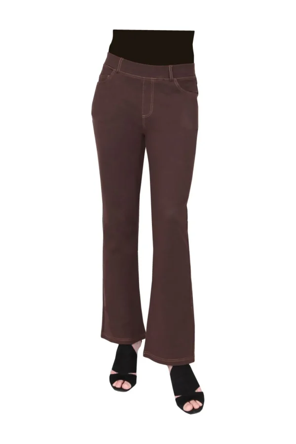 La Cera™ La Cera Stretch Knit Boot Cut Pant Flash Sale