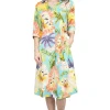 La Cera™ La Cera Tropical Floral Printed Button-Down Shirt Dress Outlet