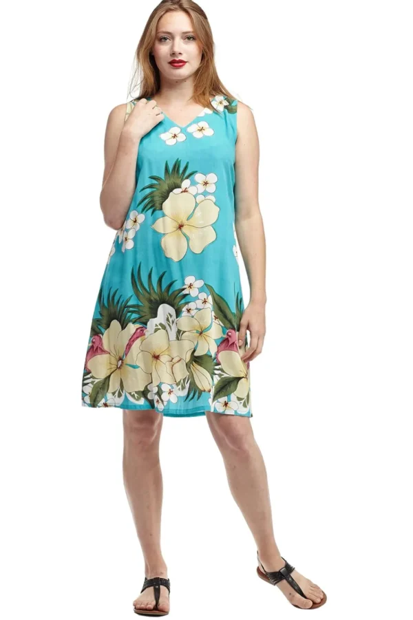 La Cera™ La Cera V-Neck Floral Sleeveless Short Dress Shop