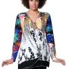 La Cera™ La Cera Wrap Tunic Multi Best