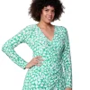 La Cera™ La Cera Wrap Tunic Green Discount