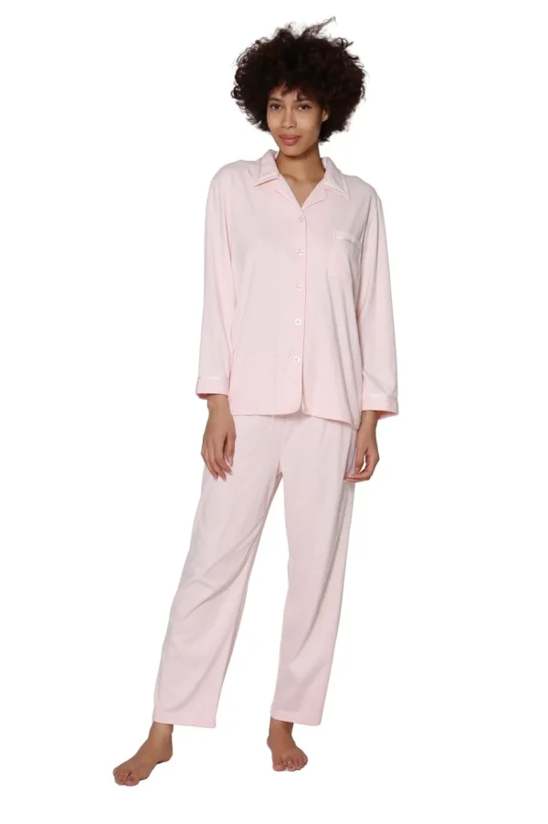 La Cera™ Long Sleeve Pj Set Pink Fashion