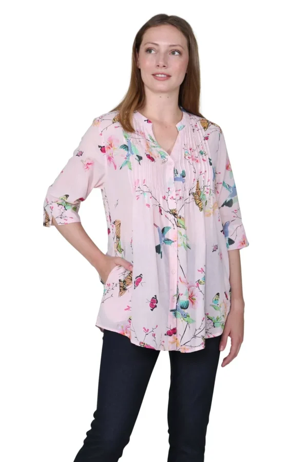 La Cera™ Nature At It'S Best Release Print Tunic Clearance