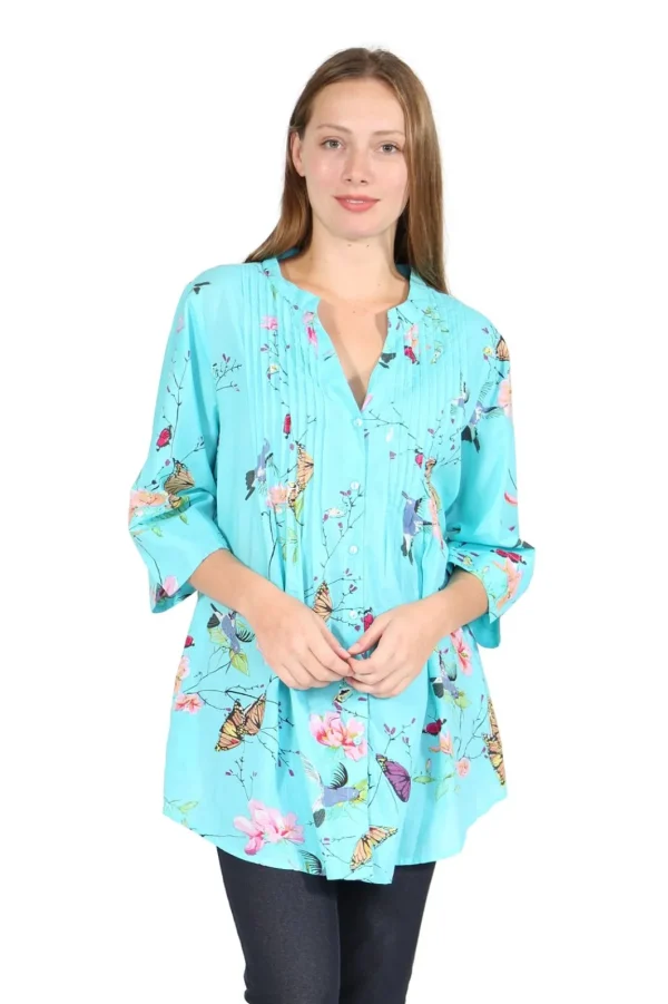 La Cera™ Nature At It'S Best Release Print Tunic Clearance