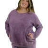 La Cera™ Ottoman Rib Knit Long Sleeve Top- Plus Size Cheap